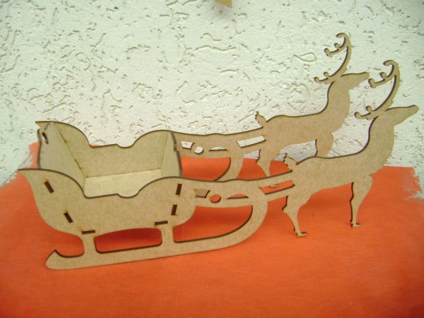 treno de natal mdf cru 30 cm