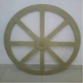 roda de carroça 60 cm diametro cru