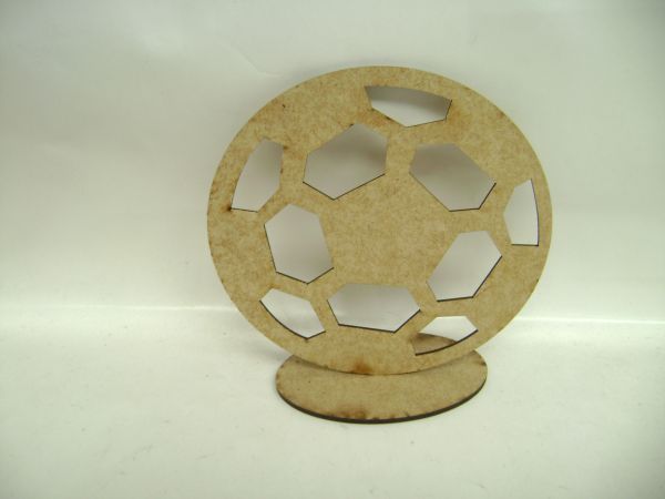 bola futebol 15 cm com base lembrancinha mdf cru