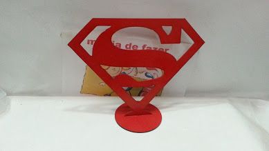 KIT 10 SUPER HOMEM SUPER MAN VERMELHO 20 CM  DE MESA