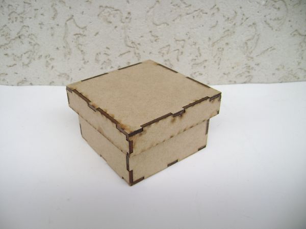 CAIXA 6 X 6 X 5 CM MDF cru