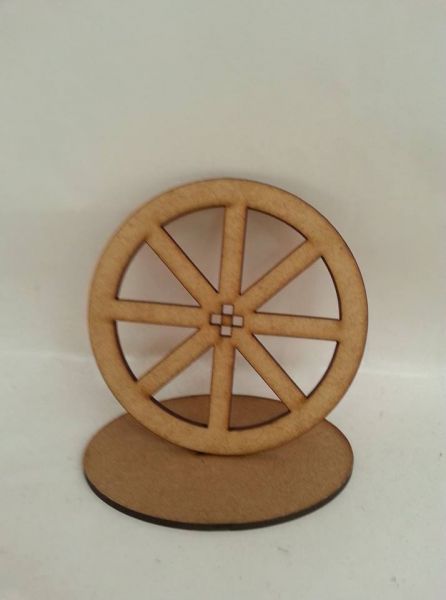 roda carroça 20 cm com base mdf cru 3mm fazendinha